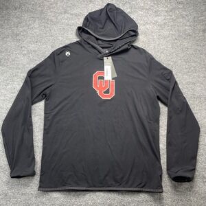 Greyson NWT Colorado Hoodie Mens Large Black Oklahoma Sooners OU Performance